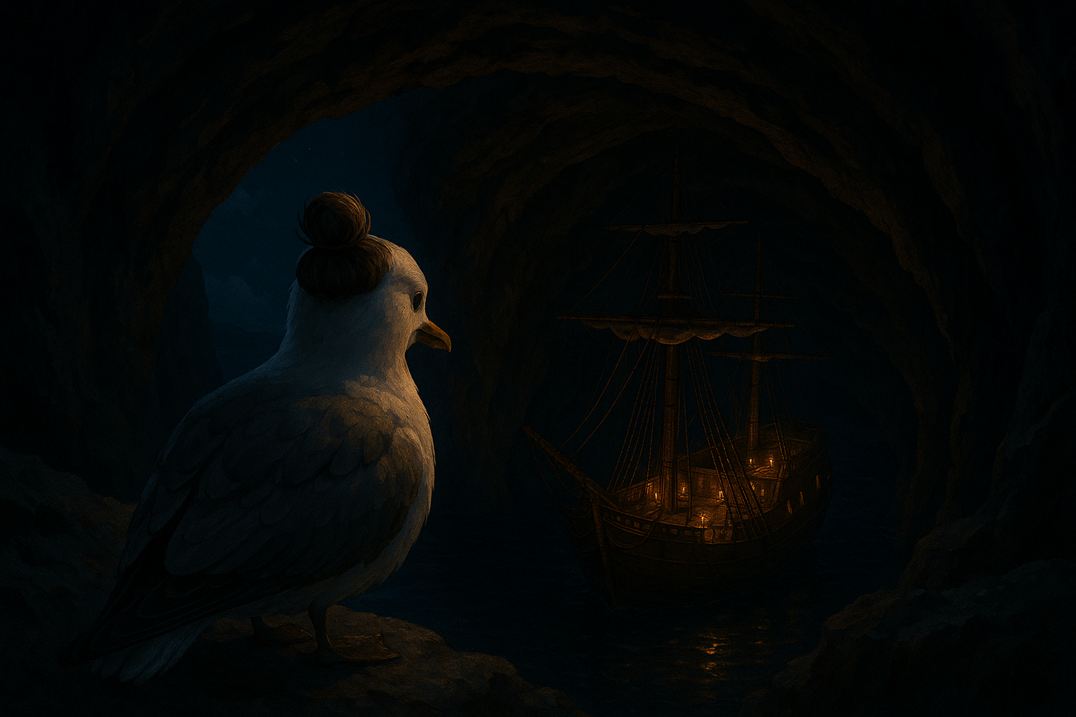 Seagull Bob Inspecting Guilded Drake.png